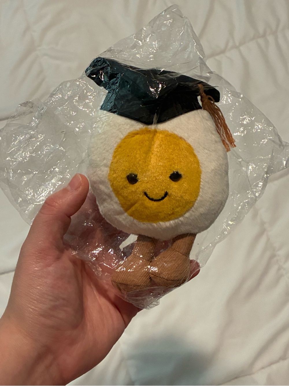 Jellycat Amuseables Cute Graduation Gift Boiled Egg Soft Plushie